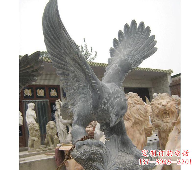 绵阳中领雕塑神秘的老鹰石雕