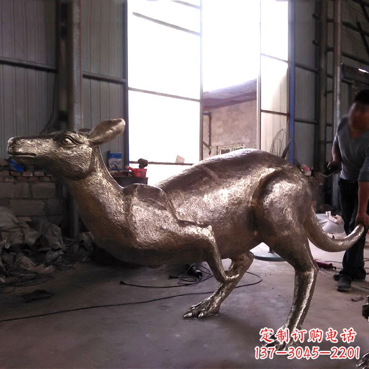 绵阳精美袋鼠纯铜雕塑