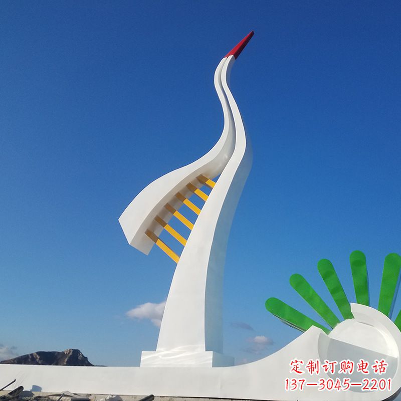 绵阳珍贵雅致的丹顶鹤雕塑