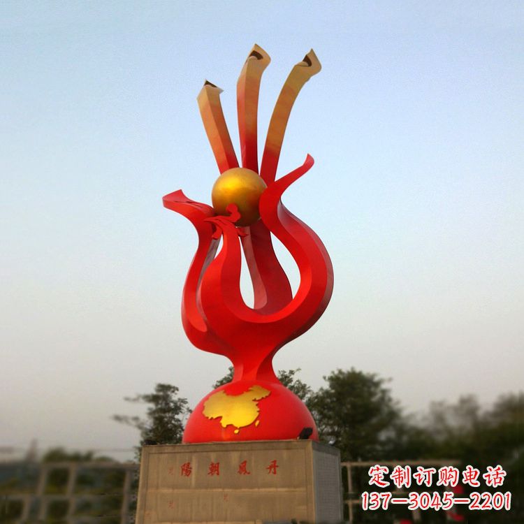 绵阳精美不锈钢凤凰雕塑