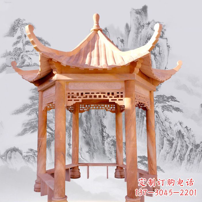 绵阳优雅大理石雕刻凉亭