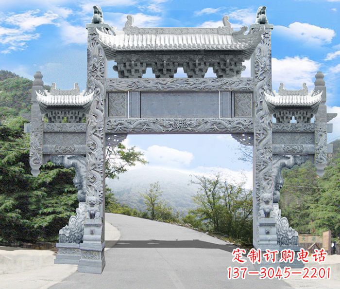 绵阳精美牌坊雕塑