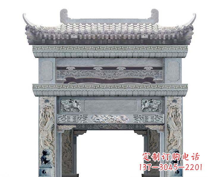 绵阳精美石雕牌坊雕塑