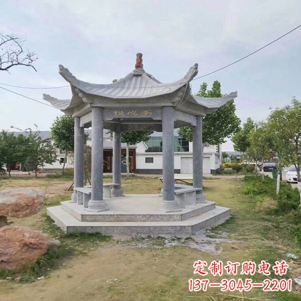 绵阳中领雕塑 | 六角石凉亭公园雕塑