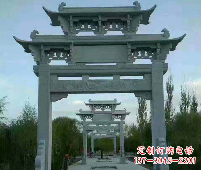 绵阳牌坊雕塑精美大理石雕塑艺术