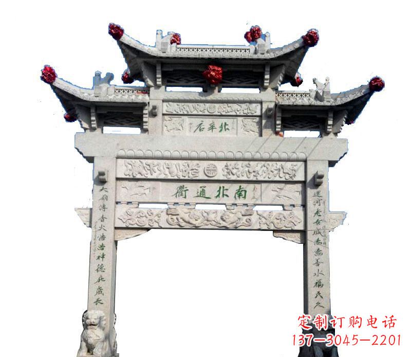 绵阳精美石牌坊雕塑