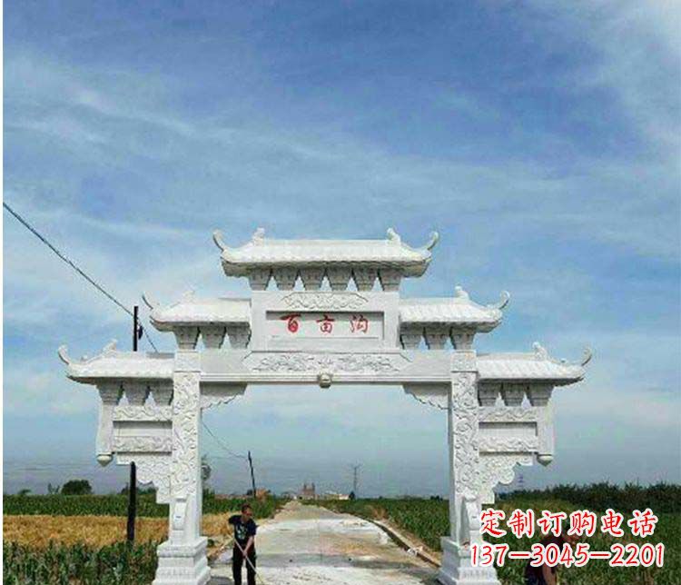 绵阳西方风格石牌坊石雕