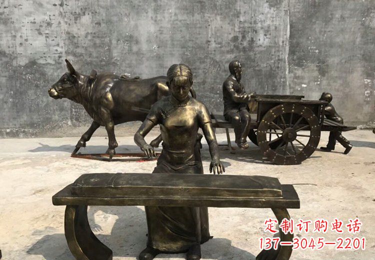 绵阳精美绝伦的古筝铜雕