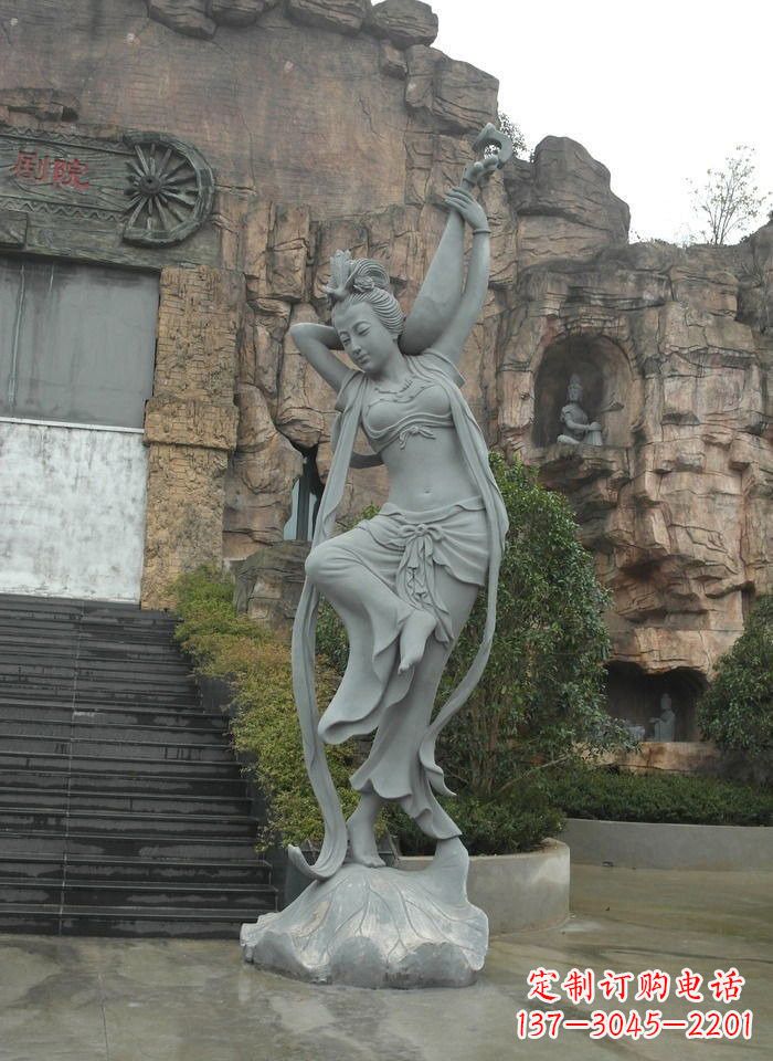 绵阳琵琶飞天人物石雕