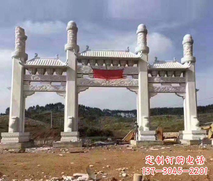绵阳 道路大理石牌坊雕塑
