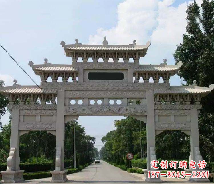 绵阳定制牌坊雕塑,传承中国传统文化