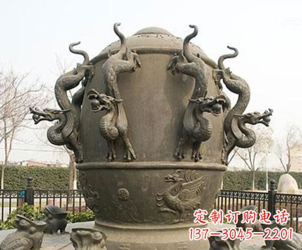 绵阳地动仪景观铜雕