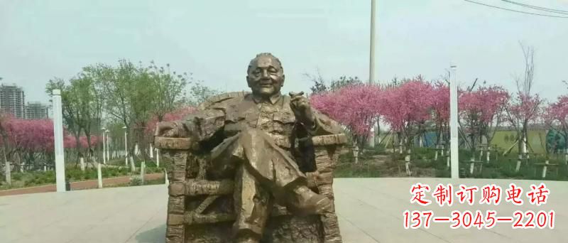 绵阳中领雕塑邓小平坐式铜雕