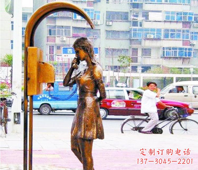 绵阳女孩铜雕塑——艺术的象征