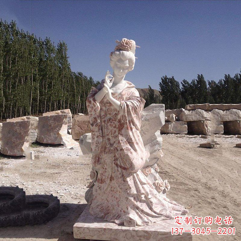 绵阳貂蝉石雕塑像-