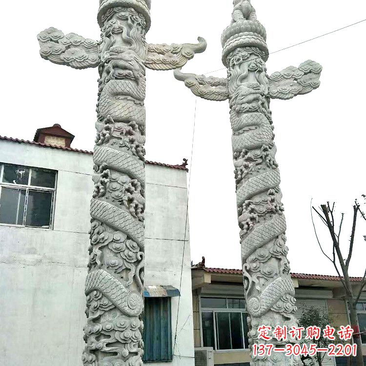 绵阳精美华表雕塑 别具风格