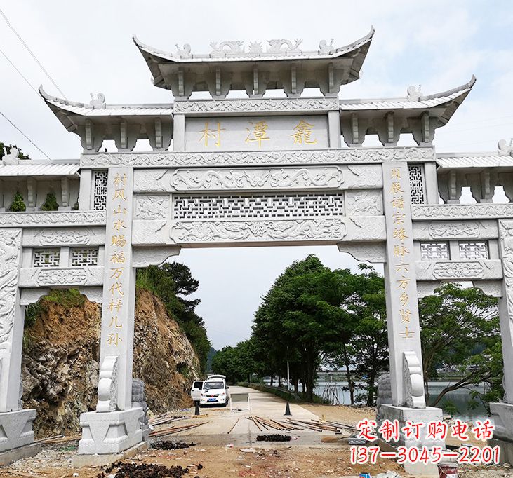 绵阳东夏侯石牌坊雕塑专业的定制雕塑制作商