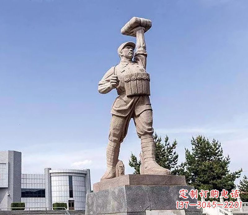 绵阳董存瑞石雕——手工精制的艺术之作