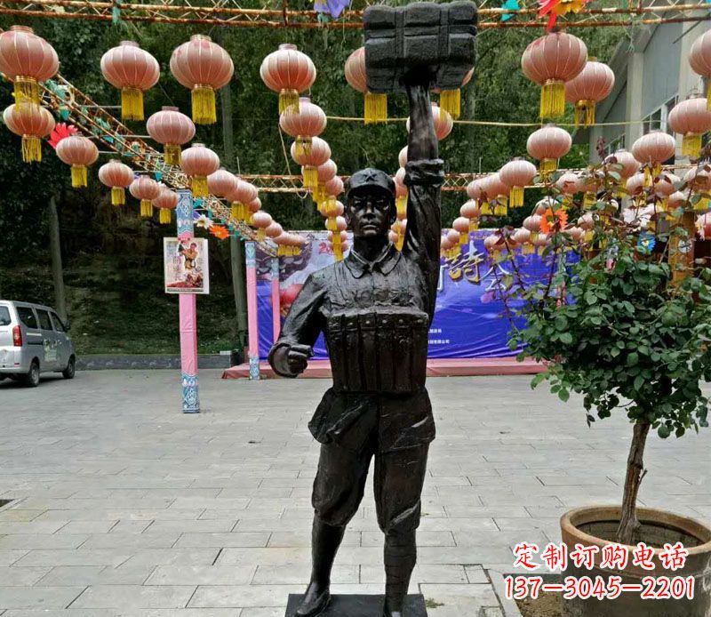 绵阳董存瑞铜雕