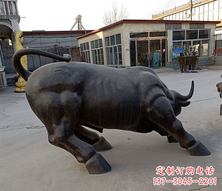 绵阳动物牛铜雕塑 (2)