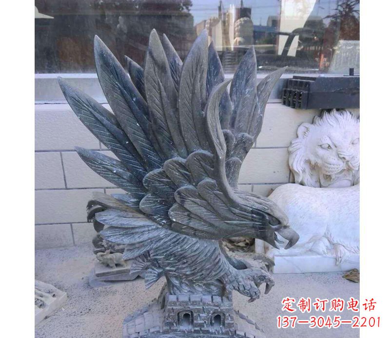 绵阳动物雄鹰石雕