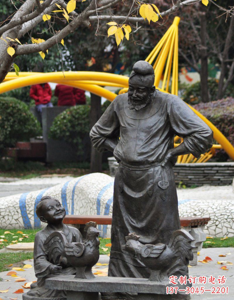 绵阳古典风鸡雕塑
