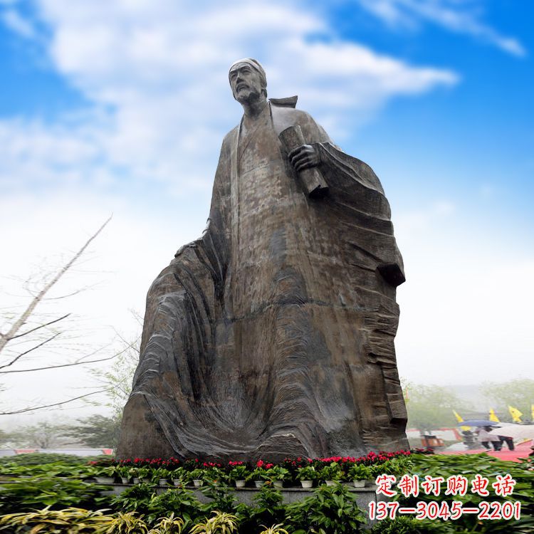 绵阳中领雕塑-大型景区景点历史名人杜甫雕像