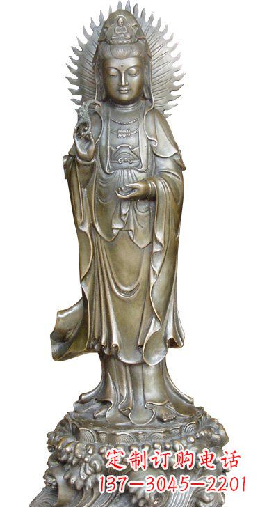 绵阳渡海观音铜雕塑，定制专属你的福缘