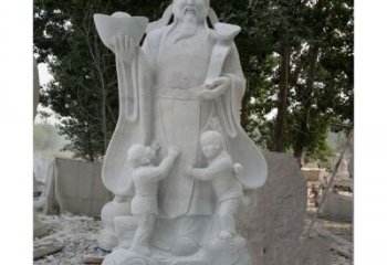 绵阳大理石财神雕塑——守护家庭繁荣