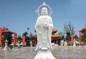 绵阳大理石地藏菩萨雕塑象征佛法的传承