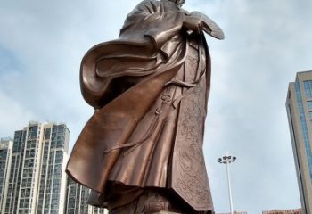 绵阳珍贵的雕塑艺术--诸葛亮卧龙先生