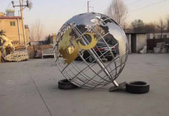 绵阳精致精美的地球仪不锈钢雕塑