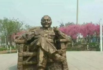 绵阳中领雕塑邓小平坐式铜雕