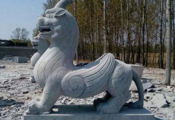 绵阳独角兽雕塑，神兽石雕带你穿越回古老神话中