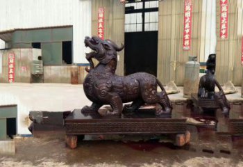 绵阳独角兽铸铜雕塑—精雕细琢的艺术瑰宝