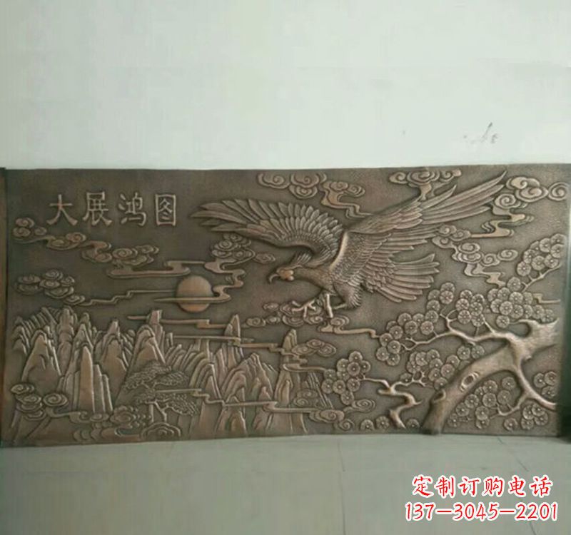 绵阳精致锻铜老鹰雕塑