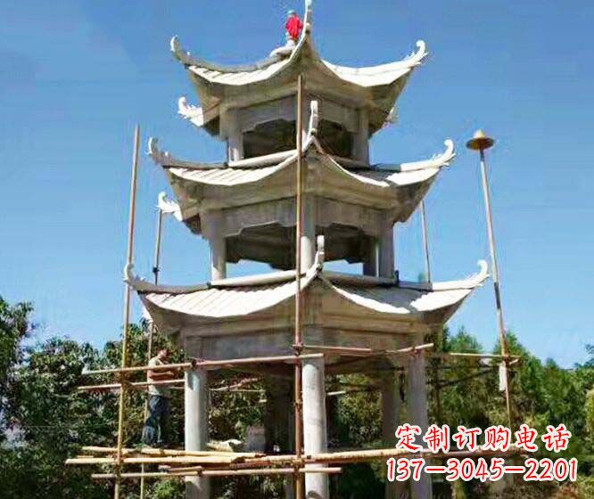 绵阳精美古典凉亭石雕