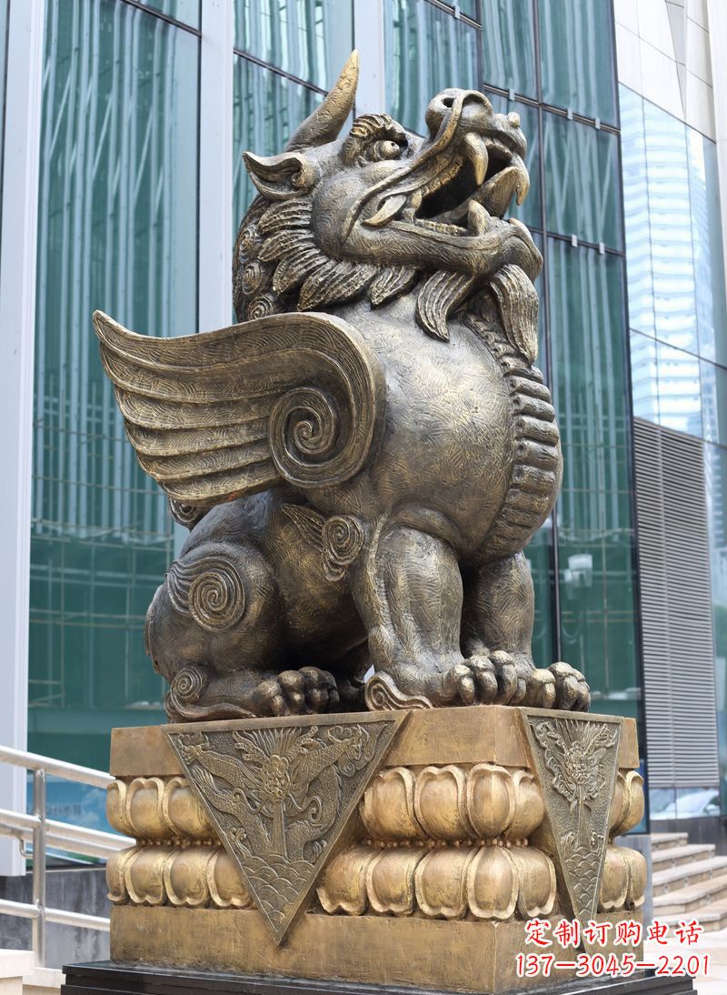 绵阳精美独角兽铜雕