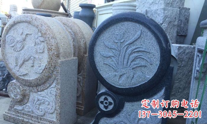绵阳仿古抱鼓石招财石门墩