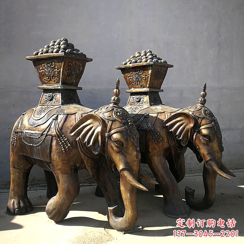 绵阳仿古大象铜雕