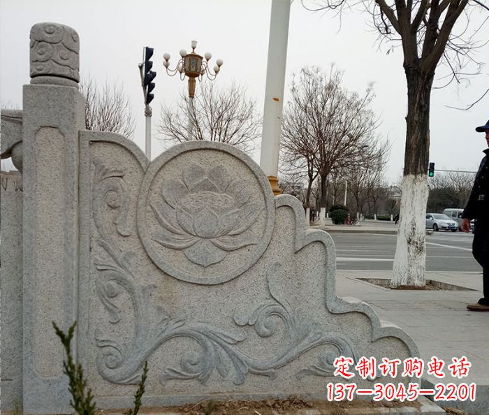绵阳仿古护城河石栏板雕塑