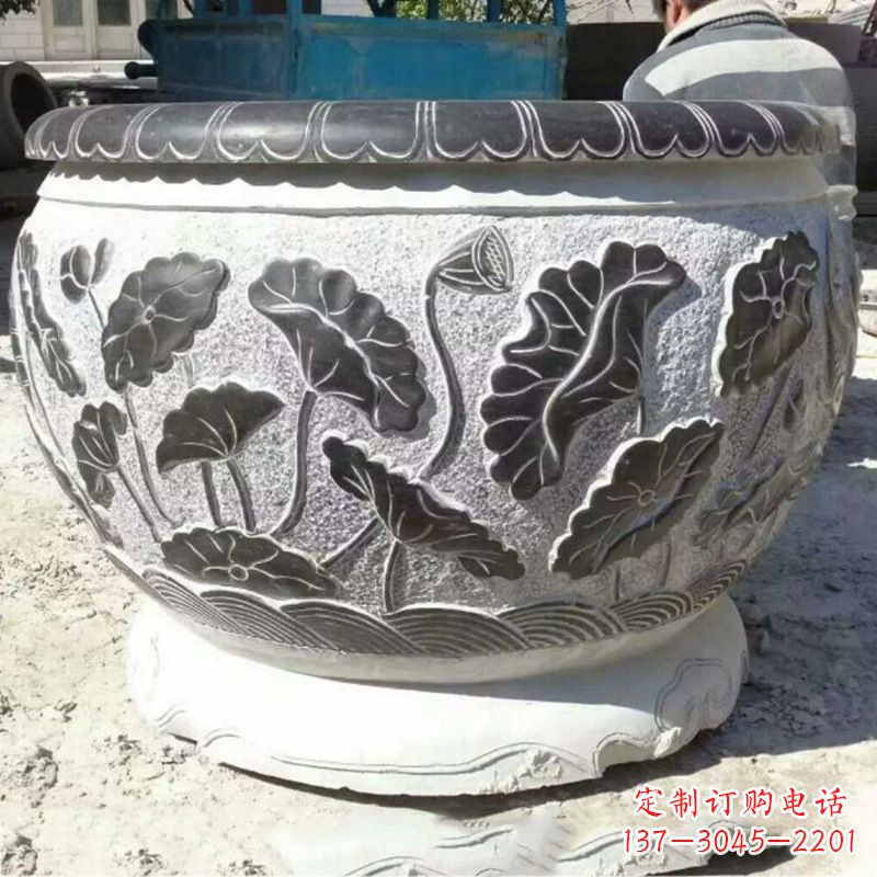 绵阳仿古青石做旧水缸