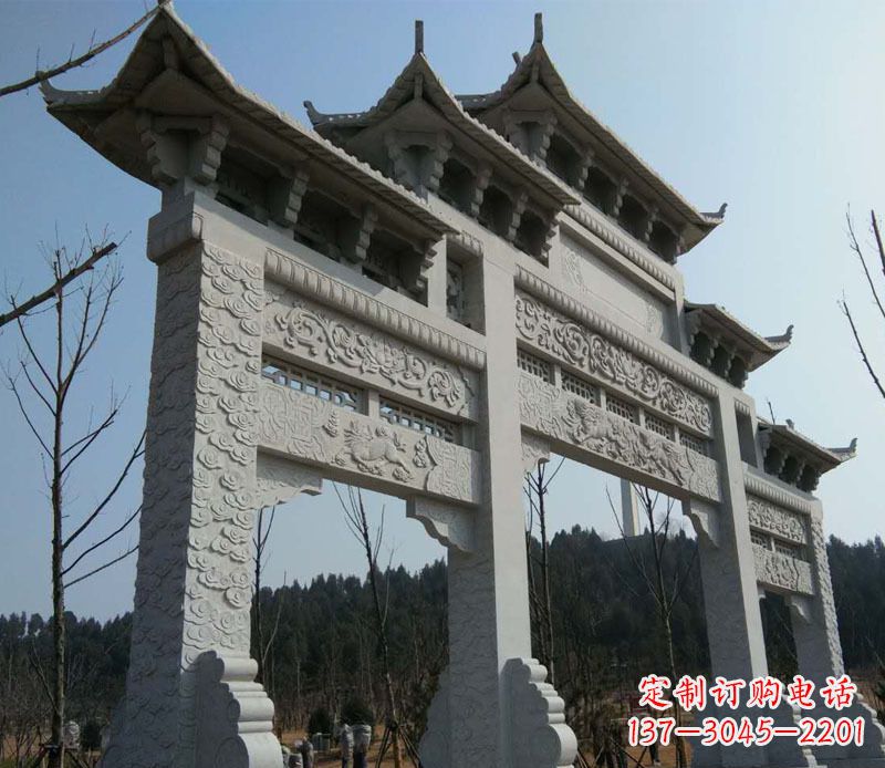 绵阳仿古牌坊石雕定制