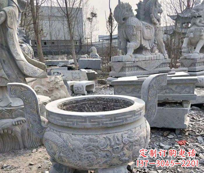 绵阳仿古精美石雕香炉