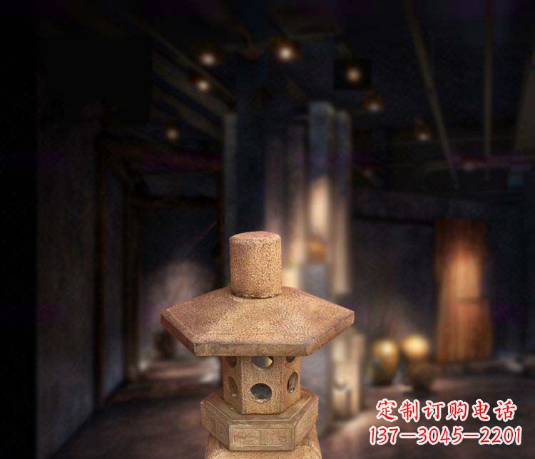 绵阳精美仿古石灯雕塑