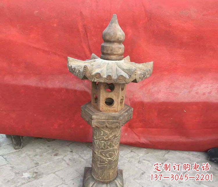 绵阳传统风格石灯雕塑