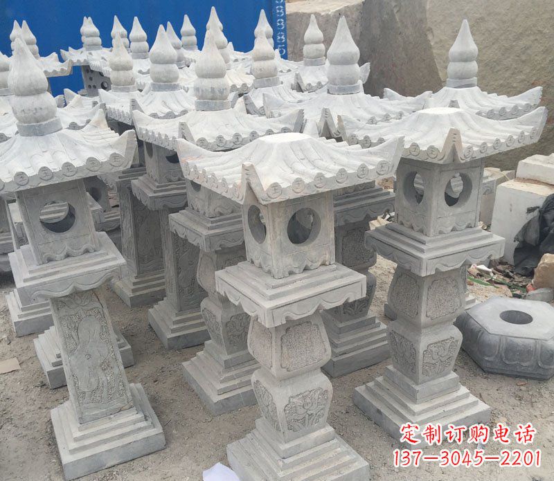 绵阳仿古石灯园林景观石雕