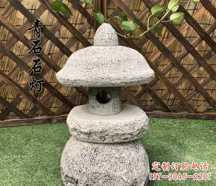 绵阳仿古石灯公园照明灯石雕