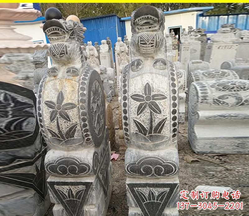 绵阳仿古石门墩雕塑,传承历史文化