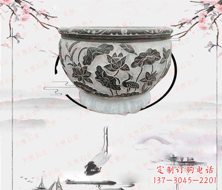 绵阳仿古石水缸石浮雕石雕,欧式古典设计